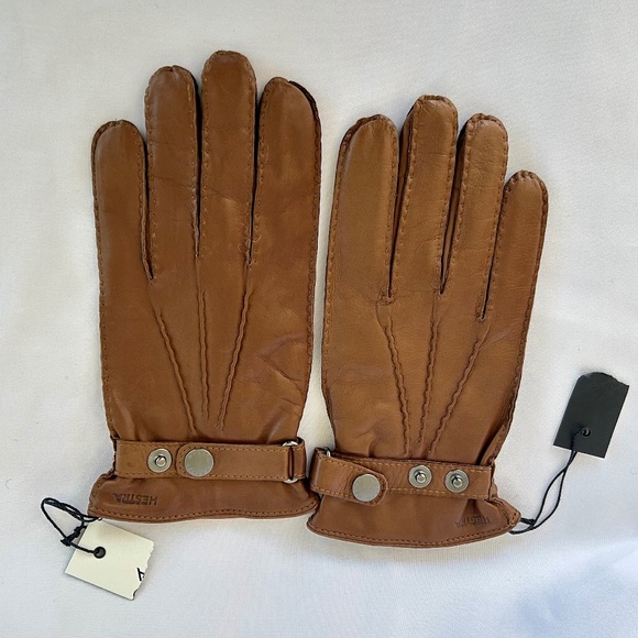 Hestra Jake Men's Glove Size 8.5, Light Brown, Wool Lined NWT - Picture 1 of 5